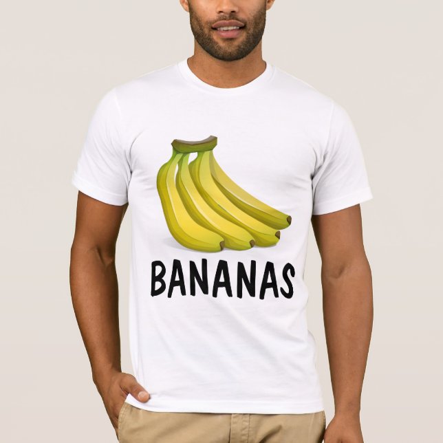 BANANAS (Louco) T-Shirts Engraçadas (Frente)