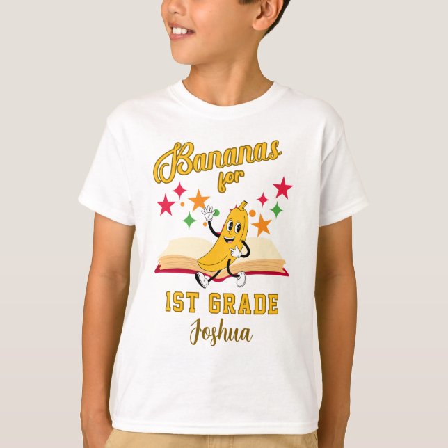 Bananas personalizadas bonitas de volta à camisa e (Frente)