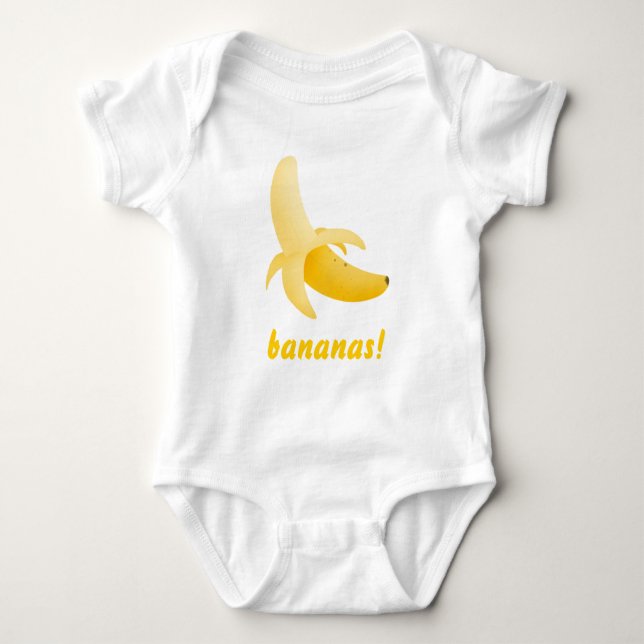 Bananas - t-shirt do bebê da esteira rolante (Frente)