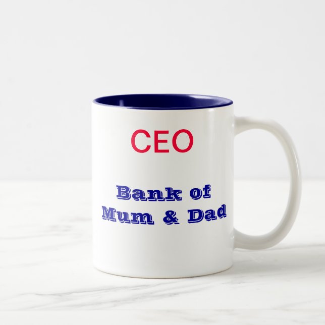 Banco da caneca da mãe & do pai - CEO (Direita)