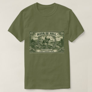“Banco de Bill” Camiseta Gráfica Vintage Western M