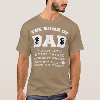 BANCO DO PAI T-SHIRT Gift. Dia de os pais Engraçad