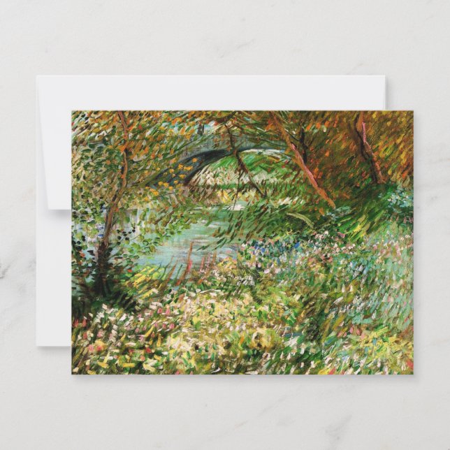 Bancos de Sena, Pont de Clichy por Vincent van Gog (Frente)