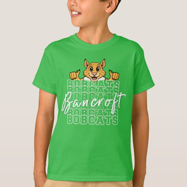 Bancroft Bobcats Bright Green T-Shirt (Frente)