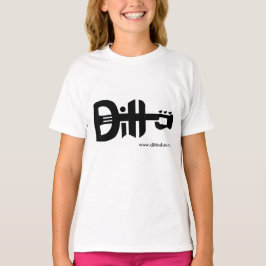 Banda acústica do logotipo do t-shirt da guitarra