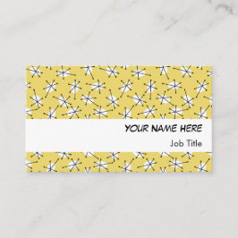 Banda branca cartão de visita Multi-Yellow Dazzle