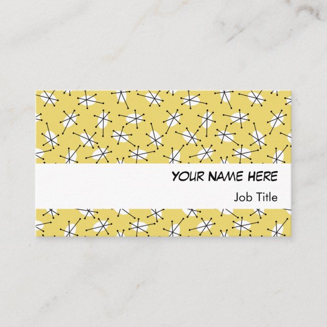 Banda branca cartão de visita Multi-Yellow Dazzle (Frente)