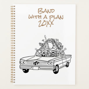 Banda Com Um Planejador 20XX Do Plano