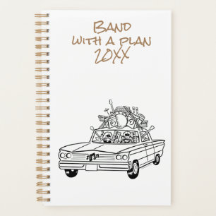 Banda Com Um Planejador 20XX Plano (5,5" x 8,5")