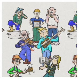 Banda de Hillbilly Jug Tecido