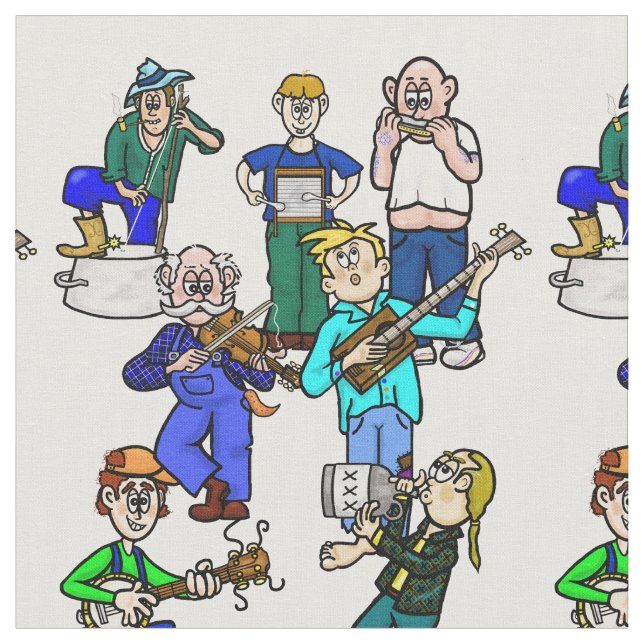 Banda de Hillbilly Jug Tecido (Detalhe)