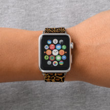 Banda de Maçã Personalizada Trendy Leopard