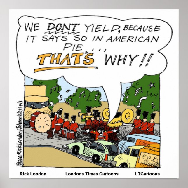 Banda De Marcha Recusada A Produzir Poster Engraça (Frente)