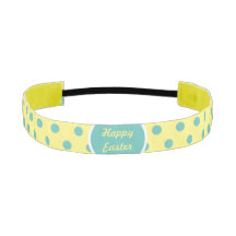 Banda do felz pascoa (Pastel Yellow & Aqua)