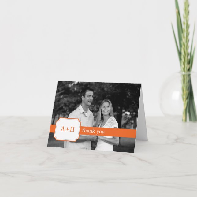 Banda Moderna Obrigado Cartões (Laranja) (Frente)