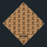 Bandana Adicionar nome ou texto, German shepherd preto em<br><div class="desc">Adicione o nome do seu cão,  nesta tigela de excelente com German shepherd por toda a volta.</div>