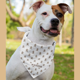 Bandana Adulto Personalizado ou Cão Grande, Gengibre