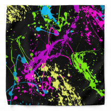 Arco-Íris Retroativo de Neon Paint Splatters em Pr