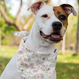 Bandana Banda-de-água floral para cães de companhia