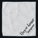 Bandana Cão De Casamento Honroso Pet Personalizado Lace Br<br><div class="desc">Este design pode ser personalizado escolhendo a opção Editar Design. Você também pode transferir para outros itens. Entre em contato comigo em colorflowcreations@gmail.com ou use a opção de bate-papo no topo da página se você quiser ter este design em outro produto ou precisar de assistência. Veja mais designs ou siga-me...</div>