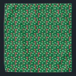 Bandana Cão de Pimenta-de-Natal Vermelho-Verde<br><div class="desc">Cana Vermelha e Verde Cana Feriada de Natal Cana Bandana</div>