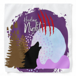 Bandana Coleção de Carimbo de Halloween "Howling Night"