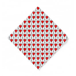 Bandana coleção de padrões de corações