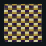 Bandana Combinação de cores castanho ouro<br><div class="desc">Combinação de cor de ouro,  bege,  castanho e azul escuro.</div>