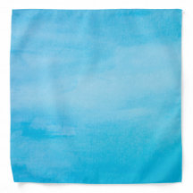 Cor de Água Pintada à Mão Azul