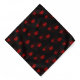 Bandana Corações vermelhos com pontos e cinzas (Front)