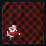 Bandana Dabbing Red Xadrez Papai Noel | Buffalo Russo Dive<br><div class="desc">Um design de Natal engraçado com o Papai Noel a abater num terno verde legal e festivo sobre o gingham de verificação do xadrez de búfalos verde e preto. Para outras cores ou produtos correspondentes, visite a loja justFharryn Zazzle ou entre em contato com o designer, c/o Fharryn@yahoo.com Todos os...</div>