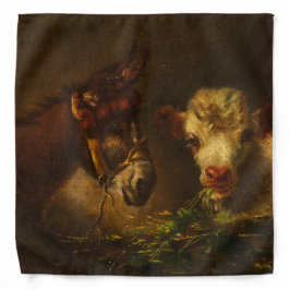 Bandana Dois Amigos (Donkey e Lamb) (Animais de Criação)