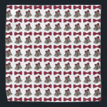 Bandana Esquadra de Bolsa de Casamento de Prata<br><div class="desc">Apresenta uma ilustração original de um par de sinos prateados e um arco burro. Perfeito para casamentos e aniversários! O Designer está disponível para criar e carregar designs personalizados para corresponder às cores e temas do seu casamento — clique em "Pedir a este Designer" para começar o processo de design!...</div>