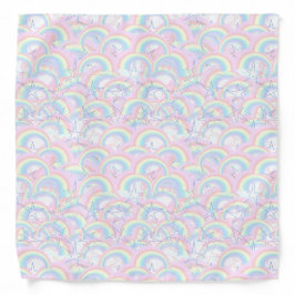 Bandana Estrelas de arco-íris laranja amarelo-palha cor-de