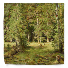 Bandana Floresta Russa (Paisagem Russa) (Florestas Verdes)