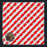 Bandana Foto personalizada Quadro EUA Bandeira Americana D<br><div class="desc">Foto Frame dos EUA - Diversão da bandeira patriótica americana - fotograma fotográfica. Copyright © Angi Laframboise. Presentes bonitos,  personalizados e personalizados para animais de estimação patrióticos.</div>