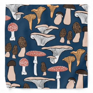 Bandana Fungi Mushroom Pattern
