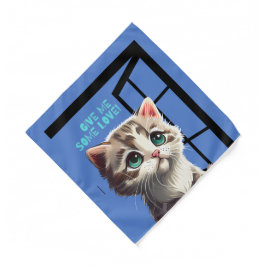 BANDANA GATO NA COTAÇÃO DA JANELA