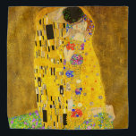 Bandana Gustav Klimt é o famoso quadro Beijo.<br><div class="desc">Gustav Klimt é o famoso quadro Beijo. Bandana. Famoso quadro de Gustav Klimt.</div>