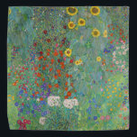 Bandana Gustav Klimt - Jardim do País com Girassóis<br><div class="desc">Jardim do País com Girassóis/Jardim de Fazenda com Girassóis - Gustav Klimt em 1905-1906</div>