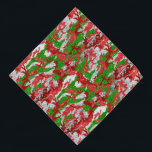 Bandana Haus Do Padrão De Xmas De Prata De Camo<br><div class="desc">Veja o Haus do Camo Christmas Stocking Collections para as ideias mais radicais de presentes.</div>