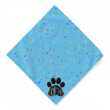 Impressão de Paw Confetti Bandanna
