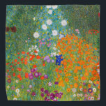 Bandana Jardim Flor por Gustav Klimt<br><div class="desc">Visite minha loja para obter um design mais interessante e mais opções de cores => zazzle.com/colorfulworld*</div>