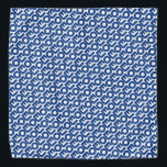 Bandana Joe White Blue moderno padrão de tipografia negrit<br><div class="desc">Joe White Blue moderno padrão de tipografia ousada Bandana divertida. Cachorro Bandana. Padrão de texto azul sobre fundo branco.</div>