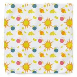 Bandana Laranja Yellow Lemonade Pitchers Rosa