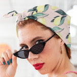 Bandana Limões de Aquarela e Padrões Amarelos Sem Costura<br><div class="desc">Limões de Aquarela e Padrões Amarelos Sem Costura</div>