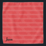 Bandana Linhas de Xadrez Vermelha Brilhante Nome Personali<br><div class="desc">Linhas de Xadrez Vermelha Brilhante Nome Personalizado Cão Bandana</div>