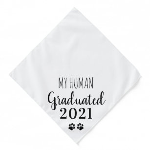 Bandana Minha Classe de Graduação Humana de 2021 Cachorro