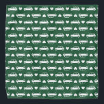 Bandana Mini Carro Corações Verde<br><div class="desc">Mini Coopers era aliada a corações. Se você quiser diferentes cores ou tamanhos,  por favor,  me avise! Feita para todos aqueles que amam carros britânicos clássicos,  especialmente Austin Mini,  Morris Mini,  etc.</div>