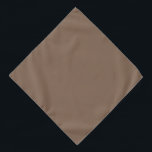 Bandana Mocha Latte Brown, Terrestre Cor Sólida Neutra<br><div class="desc">Fique aterrado em qualquer ambiente com Mocha Latte,  a perfeita sombra de terra para sotaques neutros.</div>
